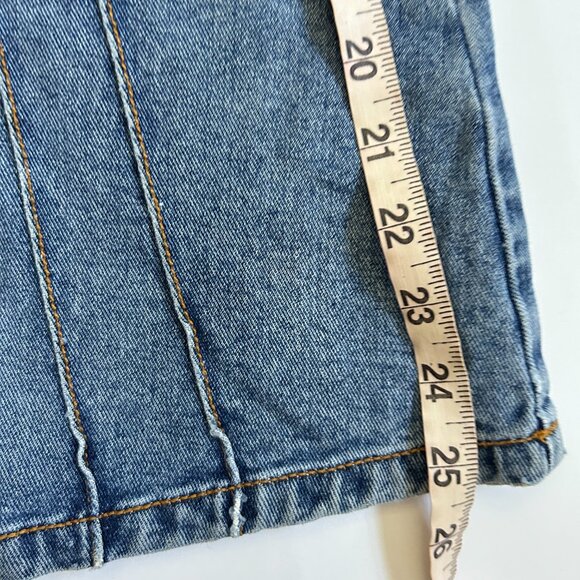Vintage Denim Jean A Line Midi Skirt Women’s Size M High Waist Modest 90s Y2K - Picture 9 of 10